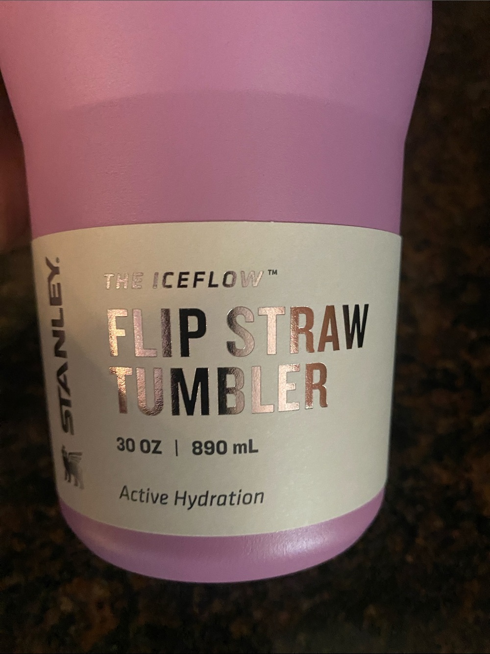 Stanley Purple and Pink Flip Straw Tumbler - Picture 3 of 3